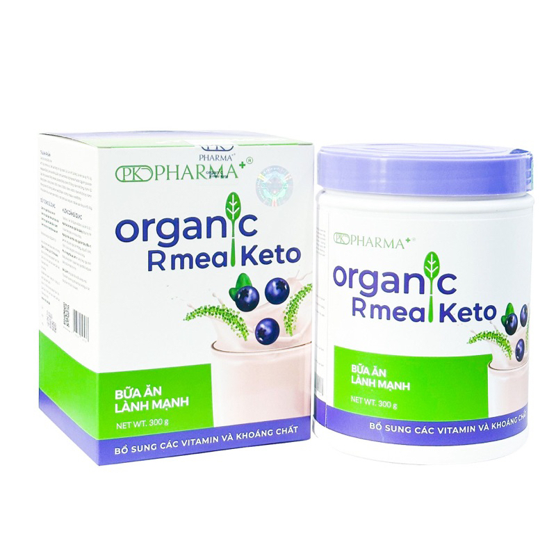 Bữa Ăn Lành Mạnh Organic Rmeal Keto Pkpharma,Bổ sung các vitamin,khoáng chất và dinh dưỡng,giảm nguy cơ gây béo phì