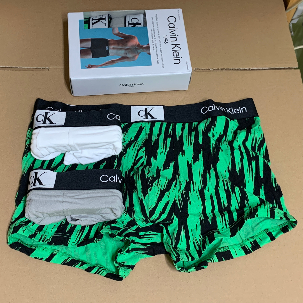 Chính hãng Mỹ - CK.T10 S,M,L Quần lót nam CK Calvin Klein 1996 Cotton Stretch Trunk boxer