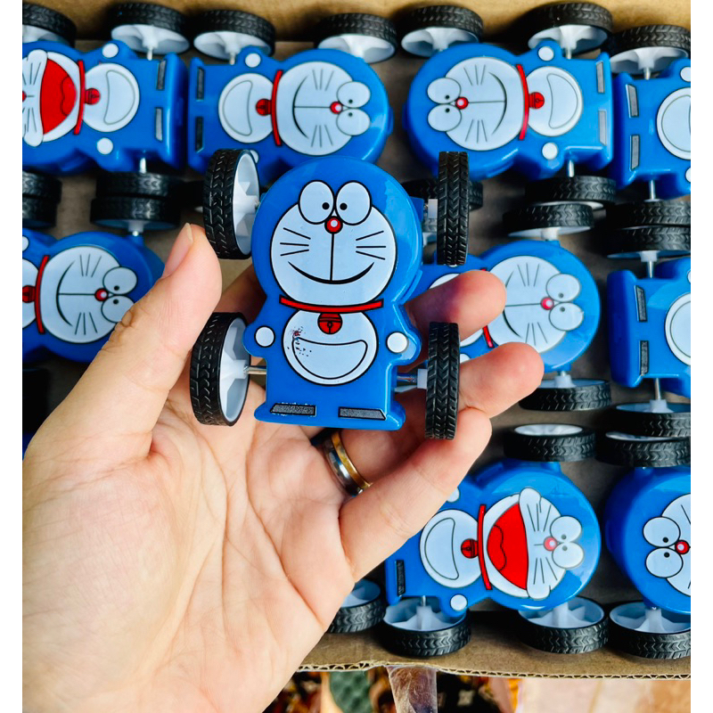 Đồ chơi Xe doremon lật 2 mặt 4 bánh mini cho bé