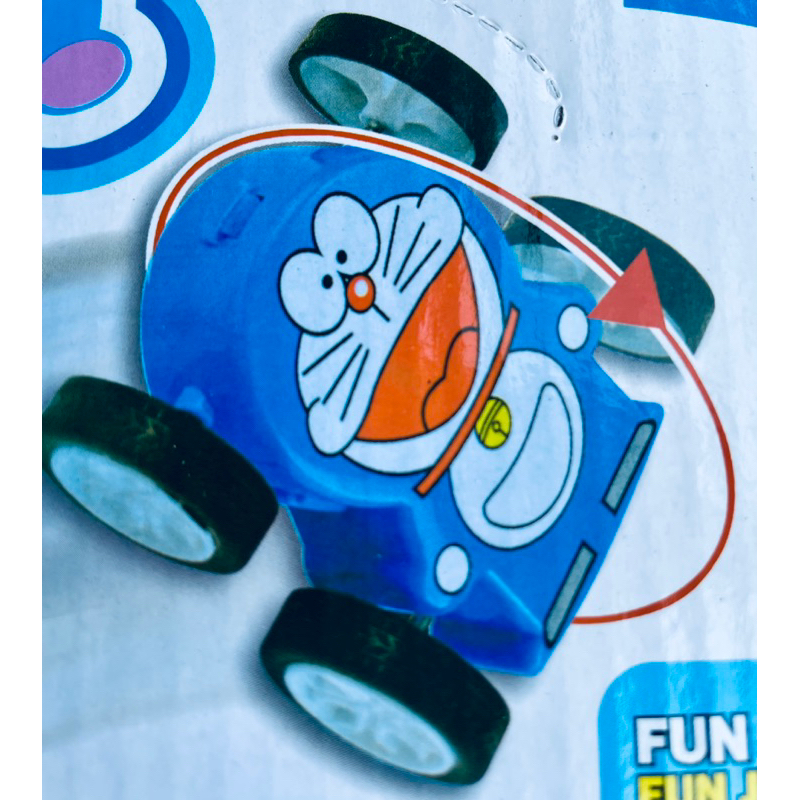Đồ chơi Xe doremon lật 2 mặt 4 bánh mini cho bé