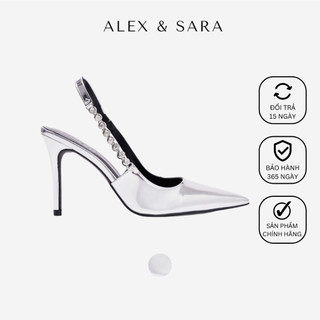Giày cao gót nữ Mila Slingback quai hậu đính đá sang trọng, đẳng cấp cho nàng dự tiệc, sự kiện | ALEX & SARA - AL210