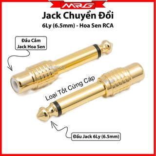 Jack 6 ly ra av hoa sen loại tốt, chuyển đổi đầu jack 6.5 sang av cái, giá 1 chiếc jc