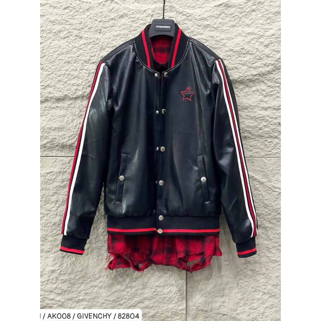 Áo Khoác Bomber GVC Chất Da 2 Lớp Phong Cách Boy Phố