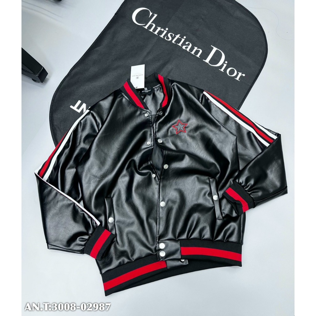 Áo Khoác Bomber GVC Chất Da 2 Lớp Phong Cách Boy Phố