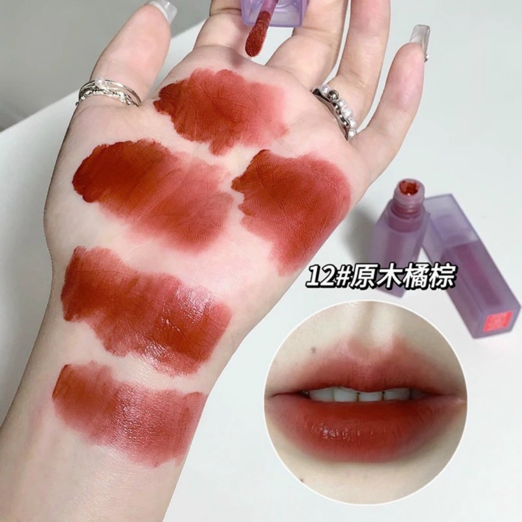 Son GEGEBEAR tím chất nhung mịn lâu trôi màu siêu đẹp