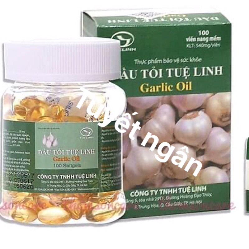 Viên uống Dầu tỏi Tuệ linh Garlic Oil lọ 100 viên