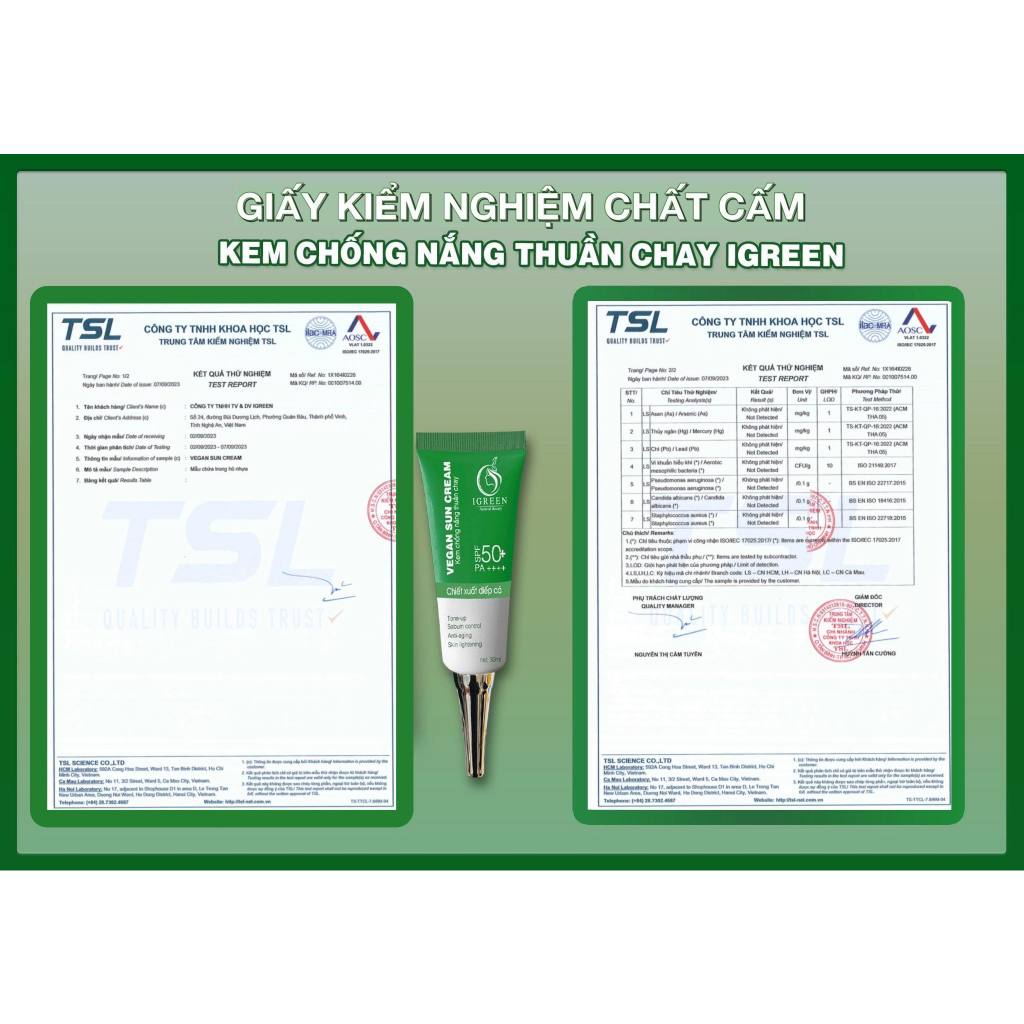 Kem Chống Nắng Thuần Chay Nâng Tone Chiết Xuất Diếp Cá IGREEN – 60ml SPF 50+ PA ++++