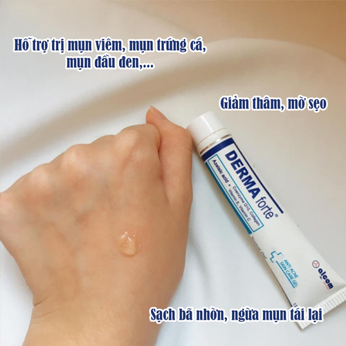 Derma Forte giảm mụn - Gel giảm mụn, giảm thâm Derma Forte