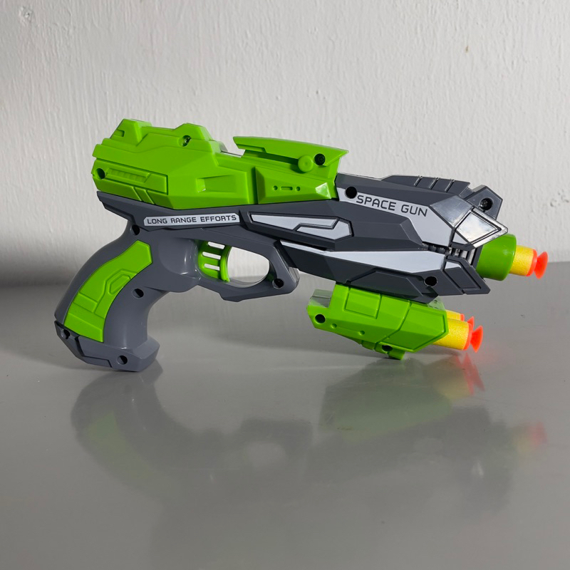 Đồ chơi Hộp s úng đ ạn xốp 3 n òng hàng xịn cho bé