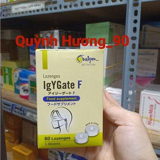 Viên ngậm dự phòng cảm cúm cho bà bầu igygate f hộp 60 viên