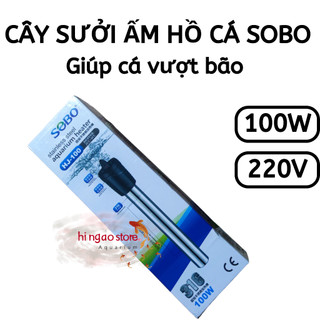 Cây sưởi hồ cá SOBO HJ-100, cây sưởi bể cá, cây sưởi inox - Giúp cá cảnh vượt bảo - Phụ kiện cá cảnh | Hingaostore.