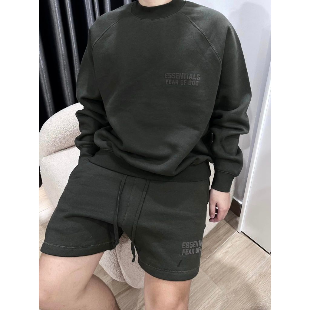 Áo Nỉ Sweater Fear Of God Off Black Hàng Chính Hãng | Fox Sneaker