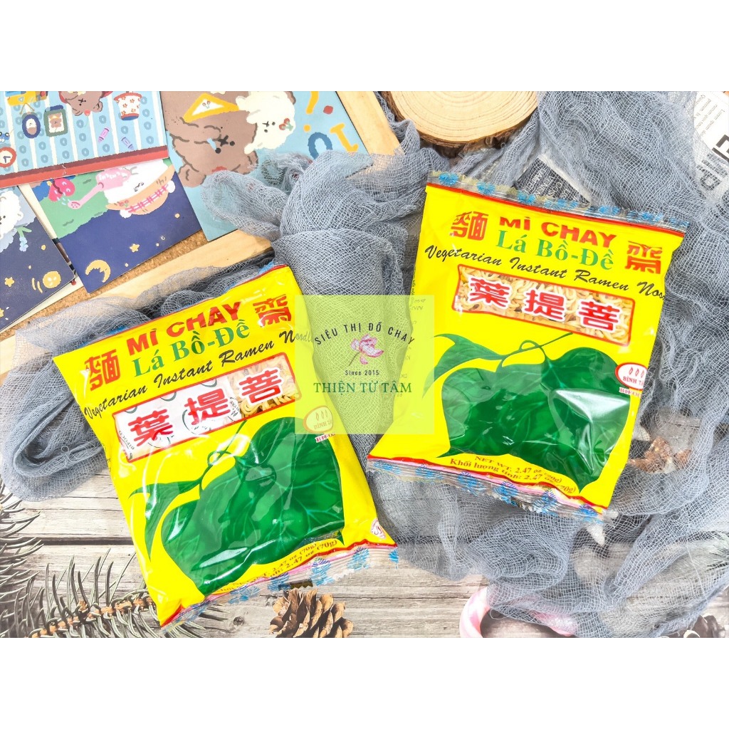Mì Chay Ăn Liền Lá Bồ Đề Sợi Mì Thơm Ngon Gói Ăn Liền