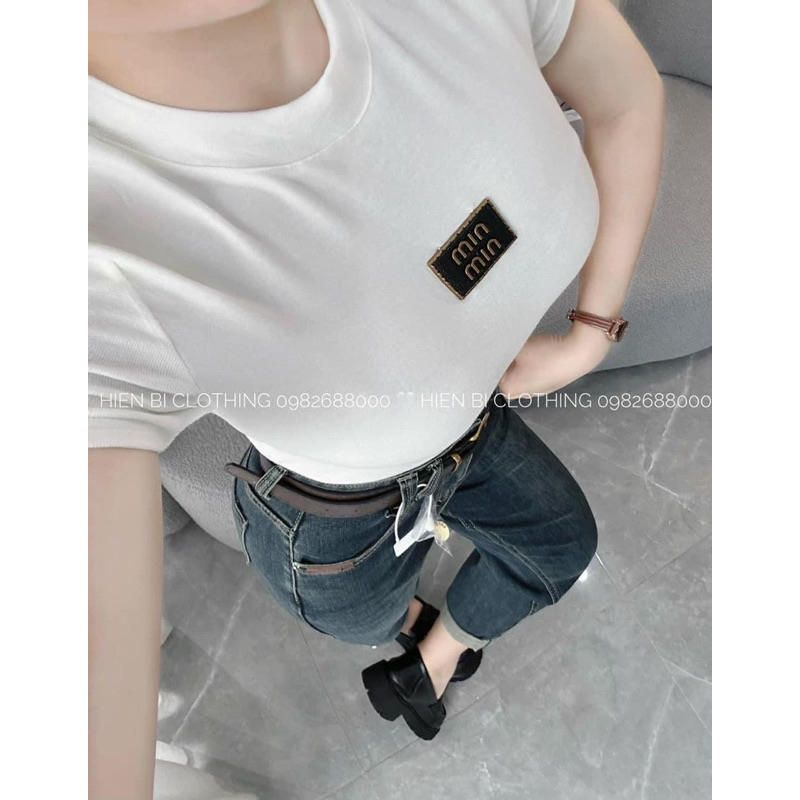 MÃ 2552 QUẦN JEAN BAGGY TRƠN GẤU GẮN TAG X