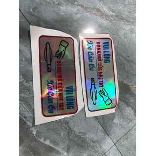 Tem ô tô. Tem xe tải. tem đóng mở cửa nhẹ tay