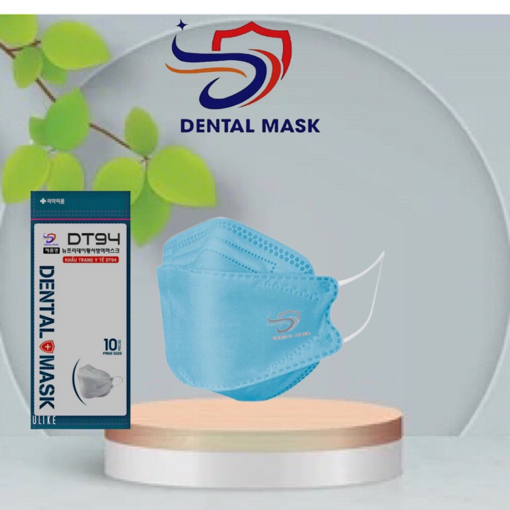 Thùng 100 chiếc khẩu trang y tế kf94 Dental Mask chính hãng 4 lớp chống nắng tia UV chống bụi mịn hàng xuất khẩu