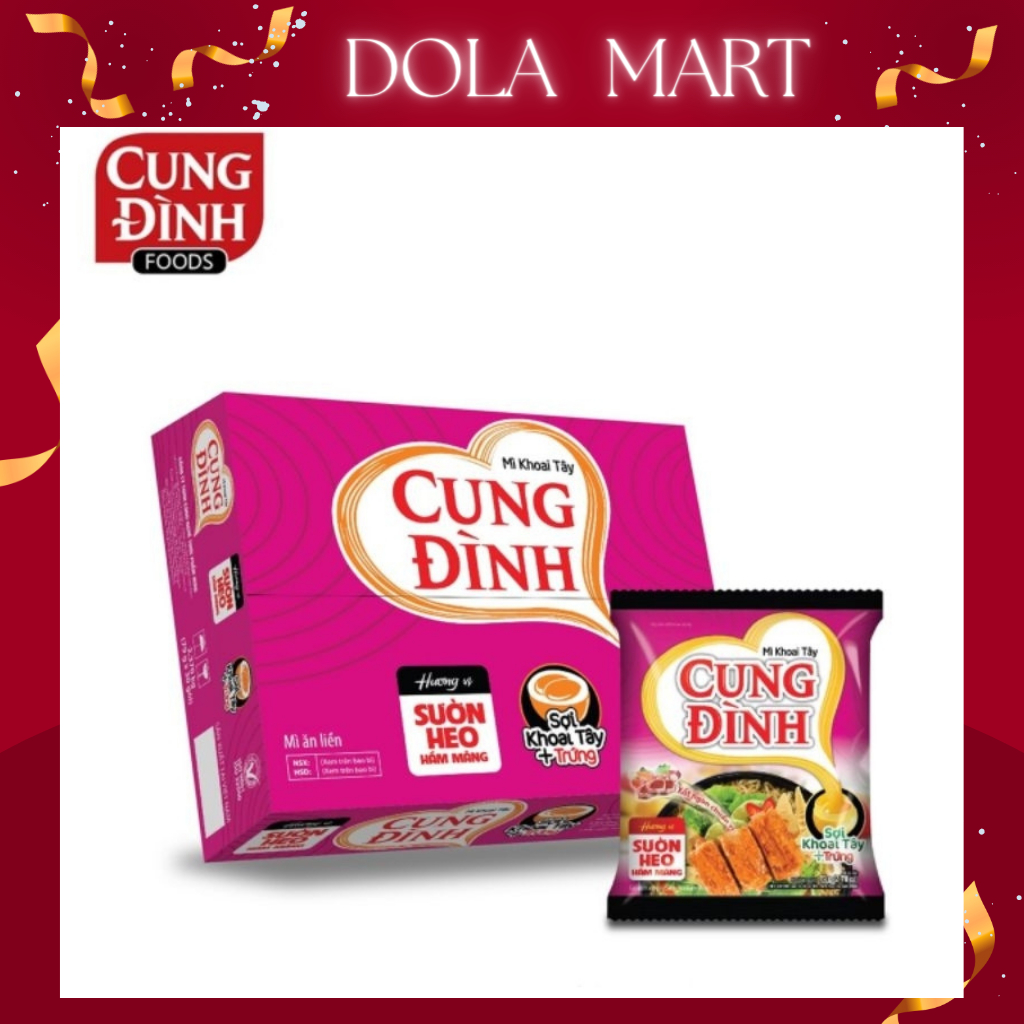 Lốc 5 gói mì tôm cung đình vị sườn heo hầm măng