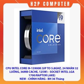 Bộ vi xử lý CPU INTEL CORE I9-13900K (UP TO 5.8GHZ, 24 NHÂN 32 LUỒNG, 36MB CACHE, 125W) - SK1700 - New - BH 36 Tháng