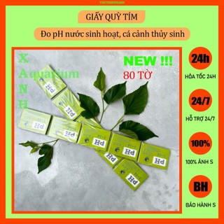 Giấy quỳ tím đo pH nước hồ cá cảnh thủy sinh