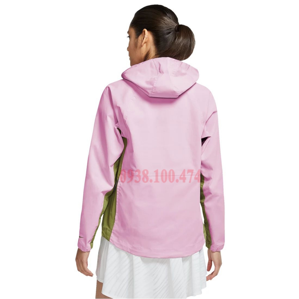 Áo khoác nữ Nike chính hãng 1 lớp có mũ trùm đầu chống thấm nước