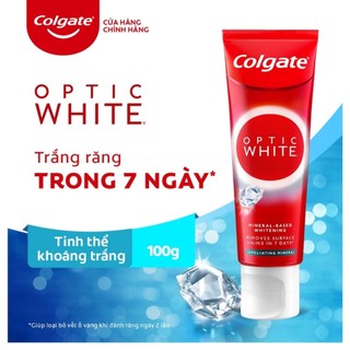 Kem đánh răng trắng rạng ngời Colgate Optic White Exfoliating Mineral 100g