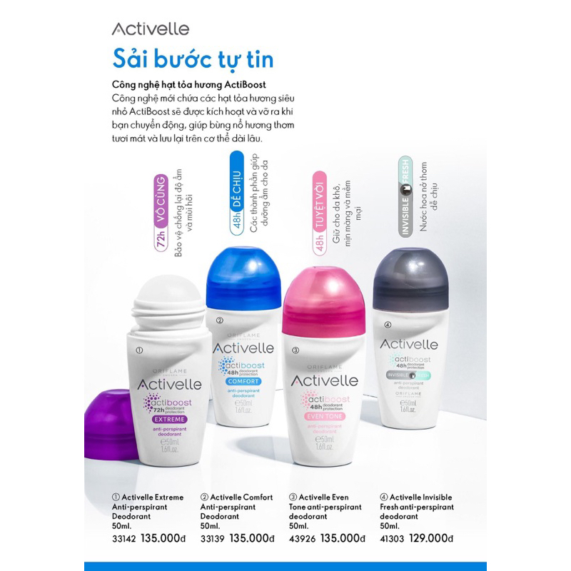 Lăn khử mùi nữ 50ml