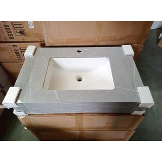 Bàn đá một tầng kèm lavabo nhập khẩu cao cấp. Bàn đá 1 tầng kèm châu rửa mặt nhập khẩu cao cấp