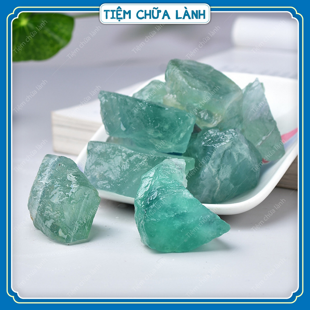 Đá Thanh Tẩy Fluorite Xanh Thô - Hòn Đá Của Trí Tuệ
