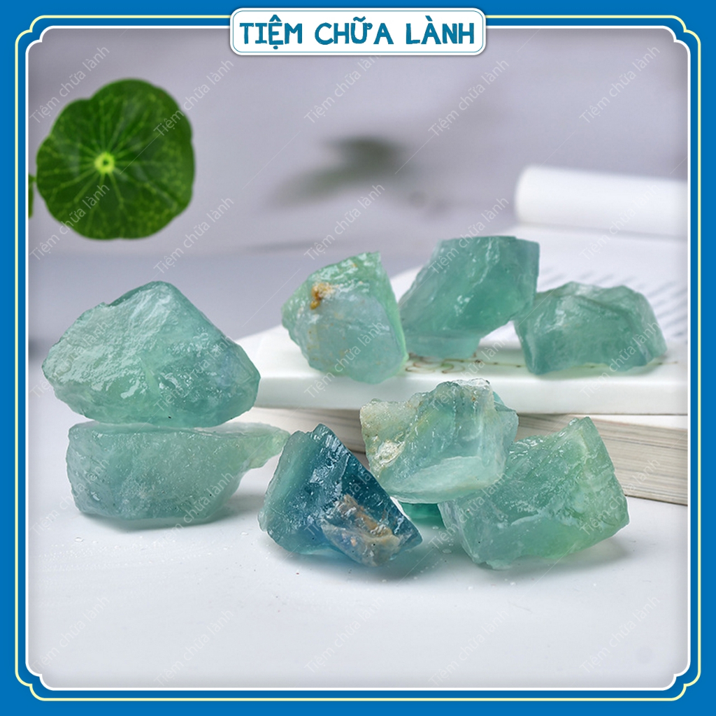 Đá Thanh Tẩy Fluorite Xanh Thô - Hòn Đá Của Trí Tuệ