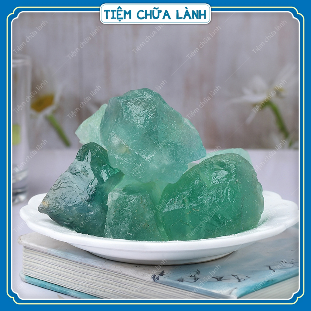 Đá Thanh Tẩy Fluorite Xanh Thô - Hòn Đá Của Trí Tuệ