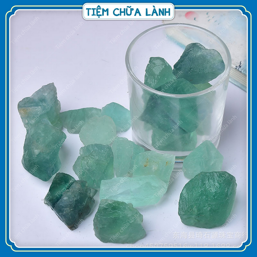 Đá Thanh Tẩy Fluorite Xanh Thô - Hòn Đá Của Trí Tuệ