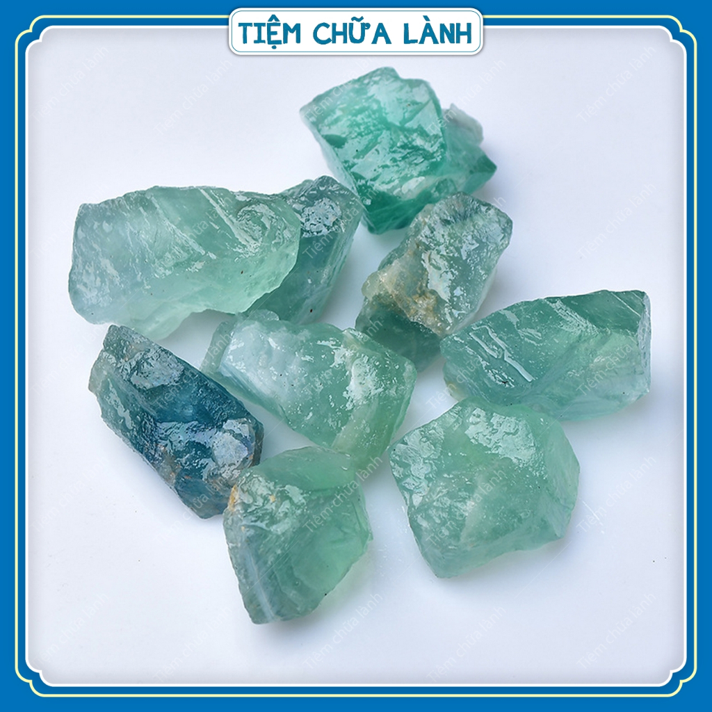 Đá Thanh Tẩy Fluorite Xanh Thô - Hòn Đá Của Trí Tuệ
