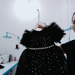 váy công chúa lưới sao cho bé