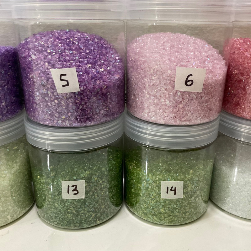 Đá thủy tinh AB ánh hologram tranh trí tranh top, cát chảy, tranh trí đồ thủ công, resin