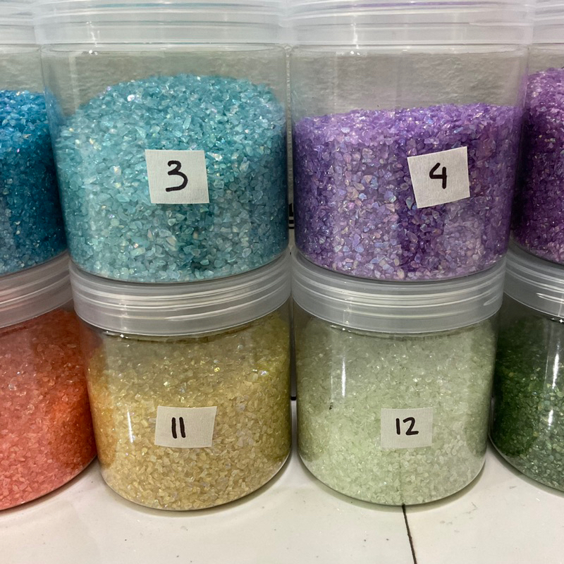 Đá thủy tinh AB ánh hologram tranh trí tranh top, cát chảy, tranh trí đồ thủ công, resin