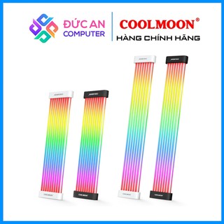 Cover dây nguồn coolmoon led argb c200ex / c260ex - trang trí dây nguồn 24 pin mainboard và vga