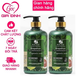 Dầu gội bưởi dầu xả bưởi phục hồi chống rụng, kích mọc tóc tinh chất bưởi AILISE Grapefruit 850ML