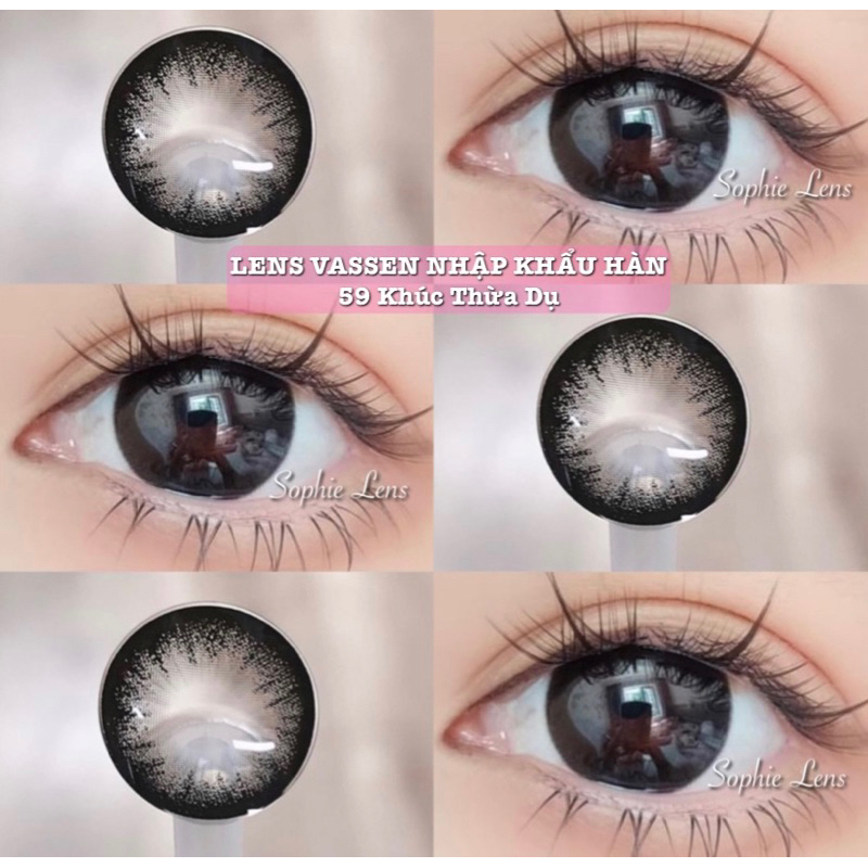 lens CIRCLE BLACK full cận 0-8 độ