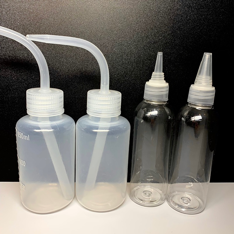 Chai chiết nước muối có vòi, chai pet đựng nước muối 150ml