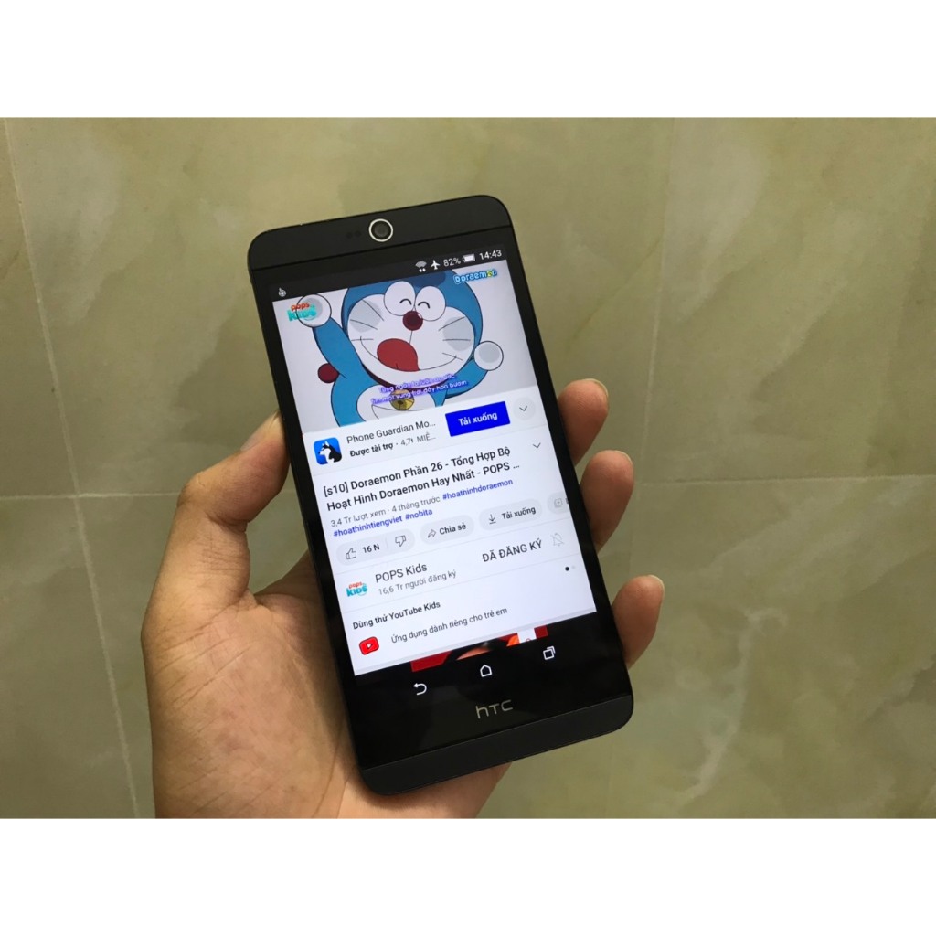 Điện thoại HTC 826 xem youtube ok