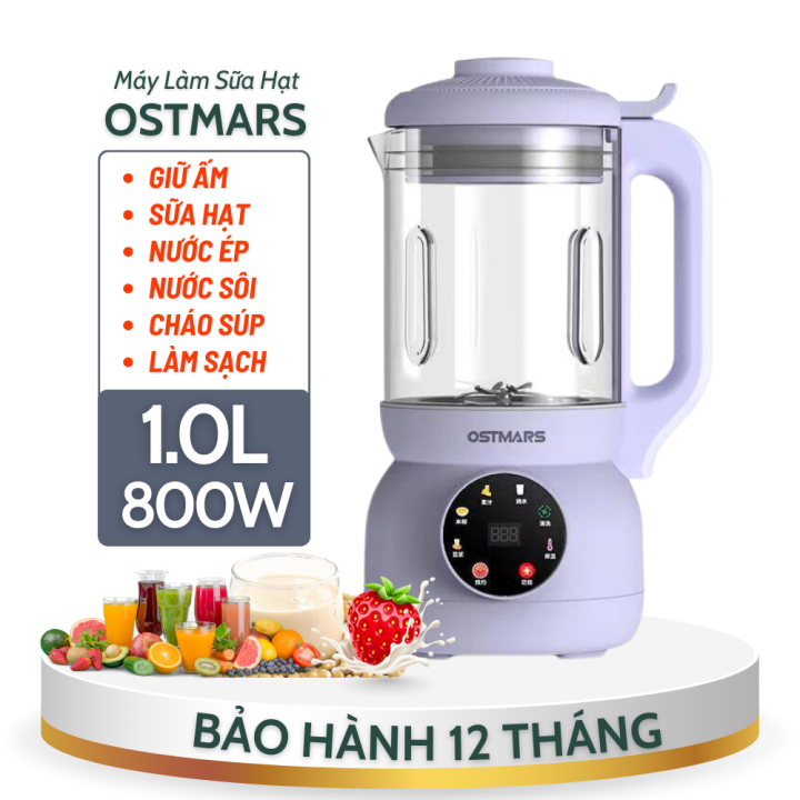 Máy Làm Sữa Hạt , Máy Xay Nấu Sữa Hạt , Dung Tích 800ML , Công Suất 600W , 8 Chế Độ Xay Nấu Siêu Tiện Lợi