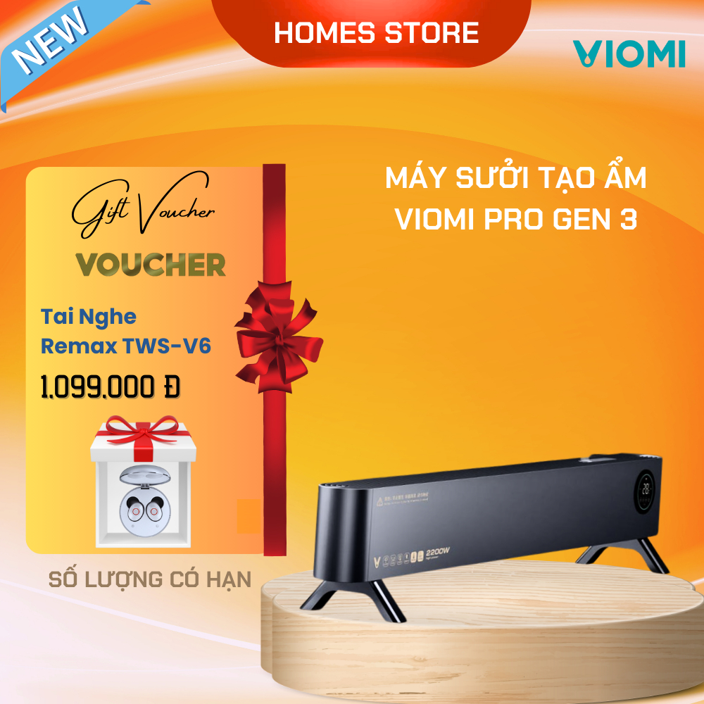 Máy Sưởi Tạo Ẩm Thông Minh Xiaomi Viomi AI Pro Gen 3 - Kết Nối App Mihome