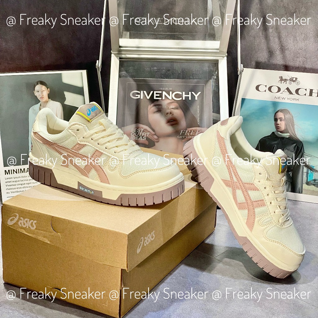 Giày Asics x Doraemon Court Mz Shoes 'Cream White' 1203A353-101