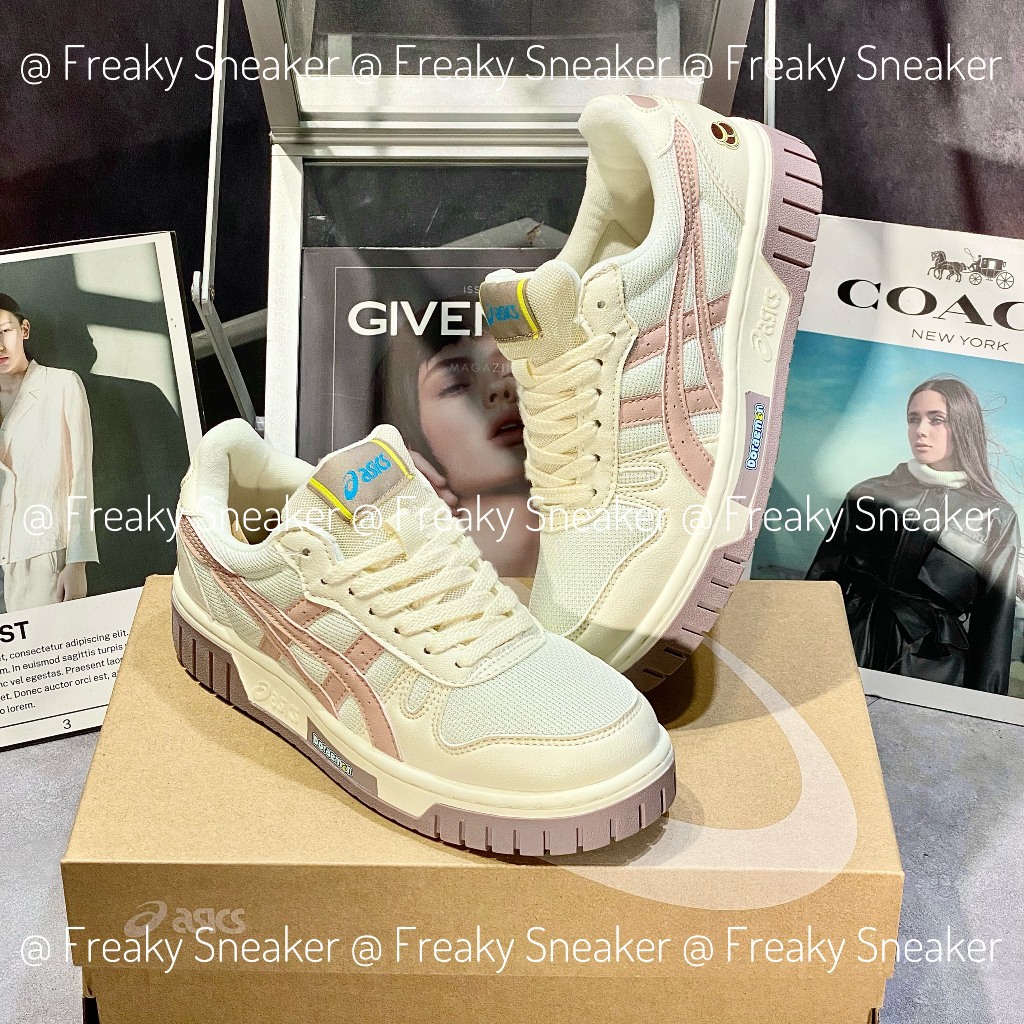 Giày Asics x Doraemon Court Mz Shoes 'Cream White' 1203A353-101