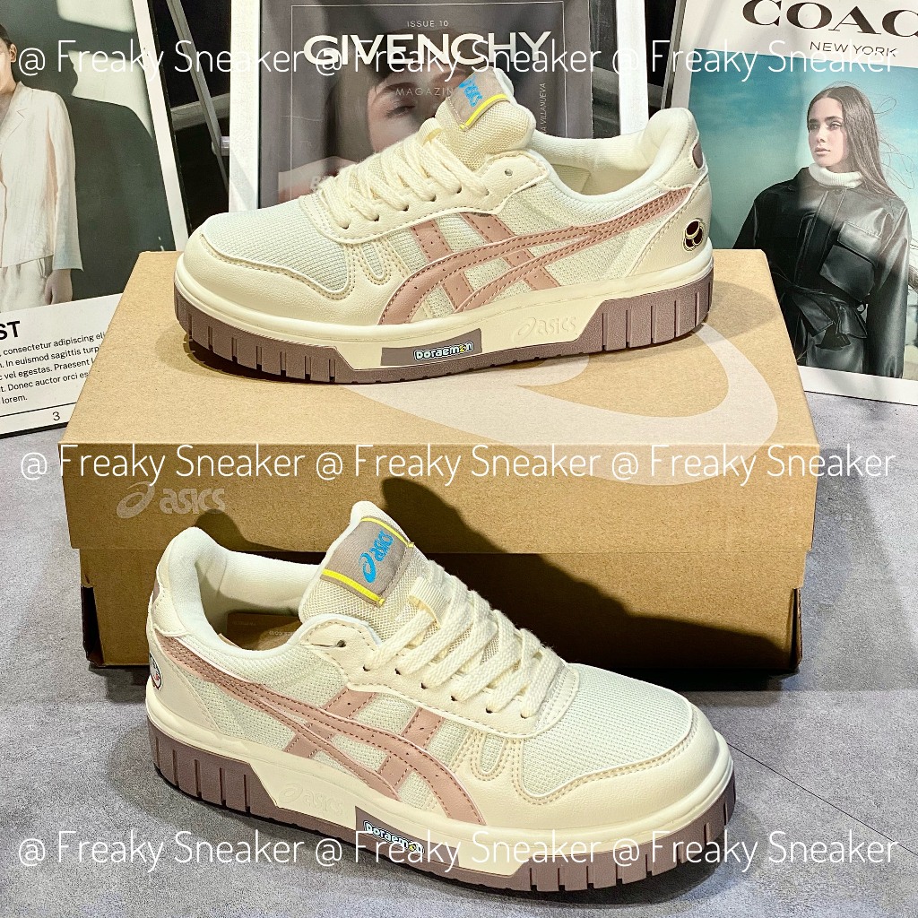 Giày Asics x Doraemon Court Mz Shoes 'Cream White' 1203A353-101