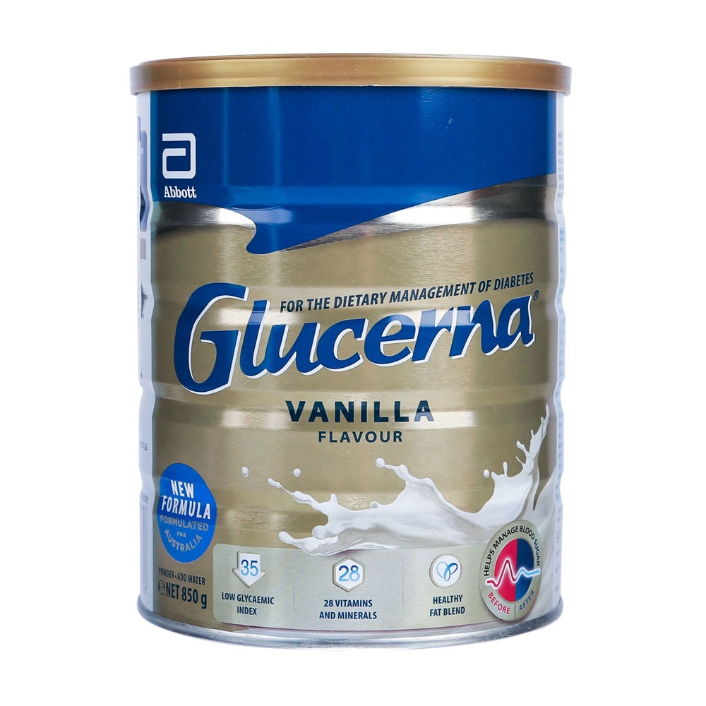 Sữa bột dành cho người tiểu đường Glucerna Vanilla 850g Úc quatangme