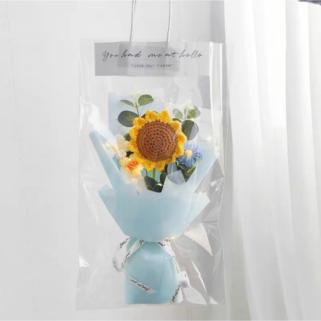 Bó hoa hướng dương đan thủ công bằng len, bó hoa tặng cô giáo, tặng bạn thân, tặng lễ tốt nghiệp