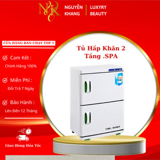 Tủ hấp khăn 2 tầng | gj-32a tiệt trùng dụng cụ hấp đá hấp khăn | dùng trong y tế spa thẩm mỹ