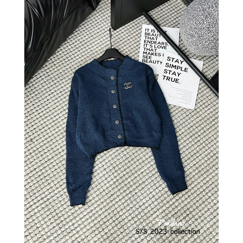 Cardigan len Chà Neo