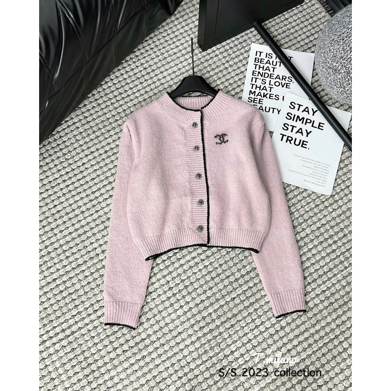 Cardigan len Chà Neo